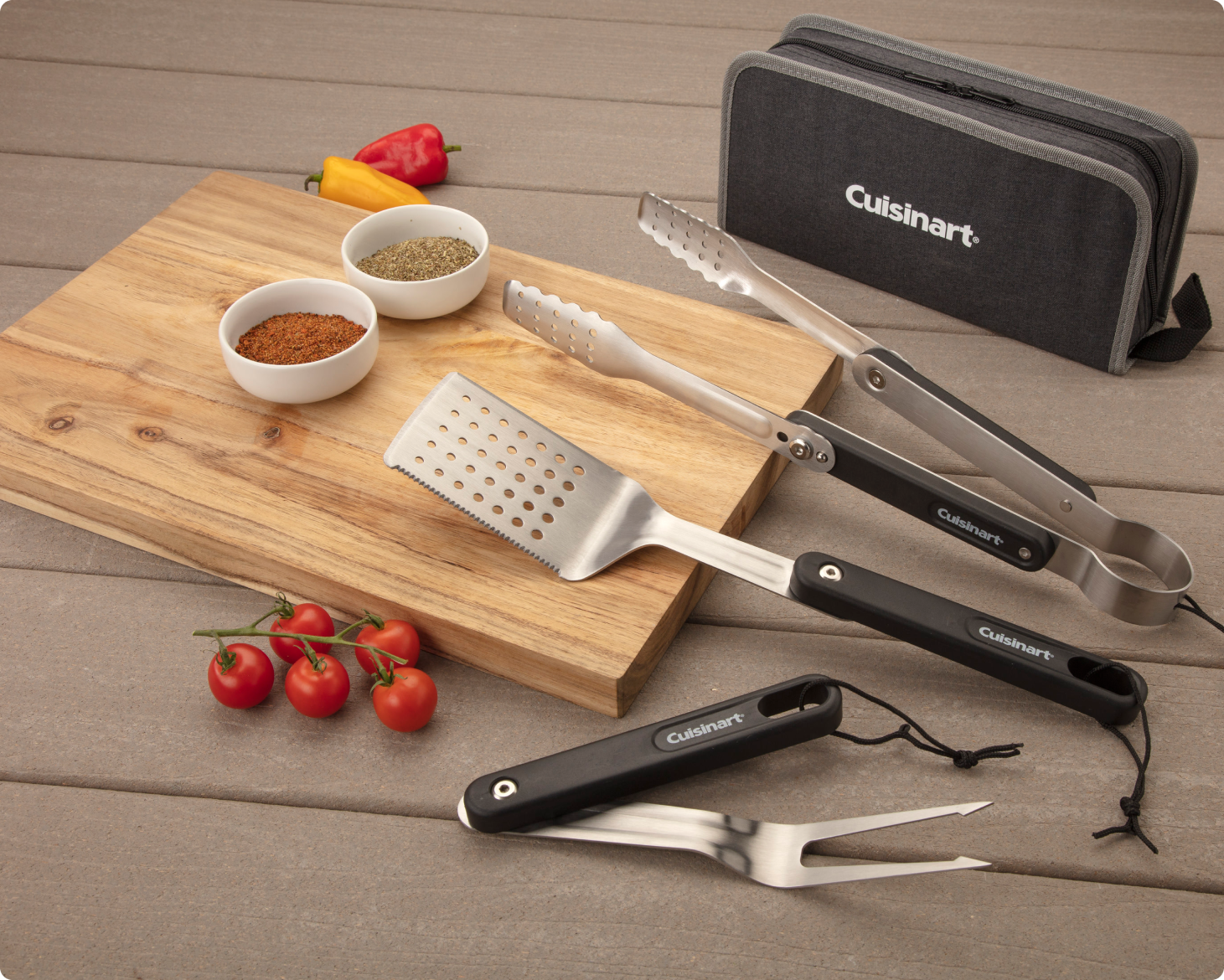 Cuisinart® 4-Piece Folding Grill Tool Set
