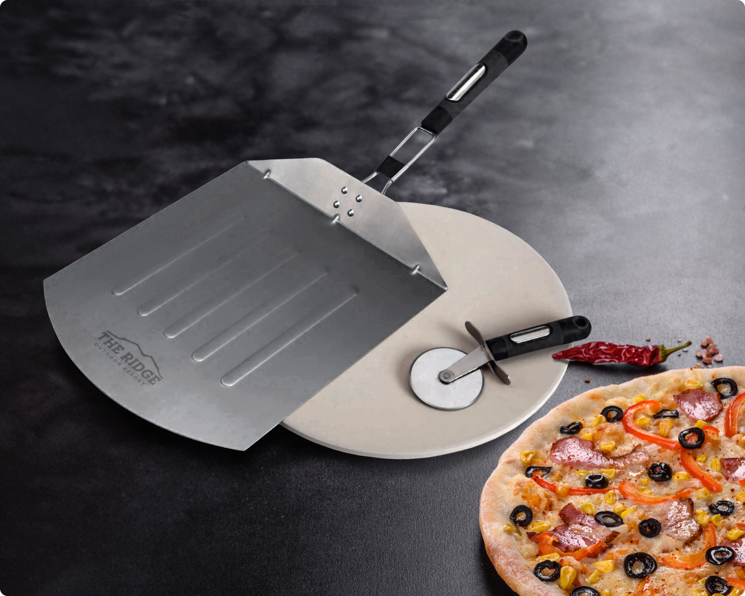 Cuisinart® 3 Piece Pizza Grill Set