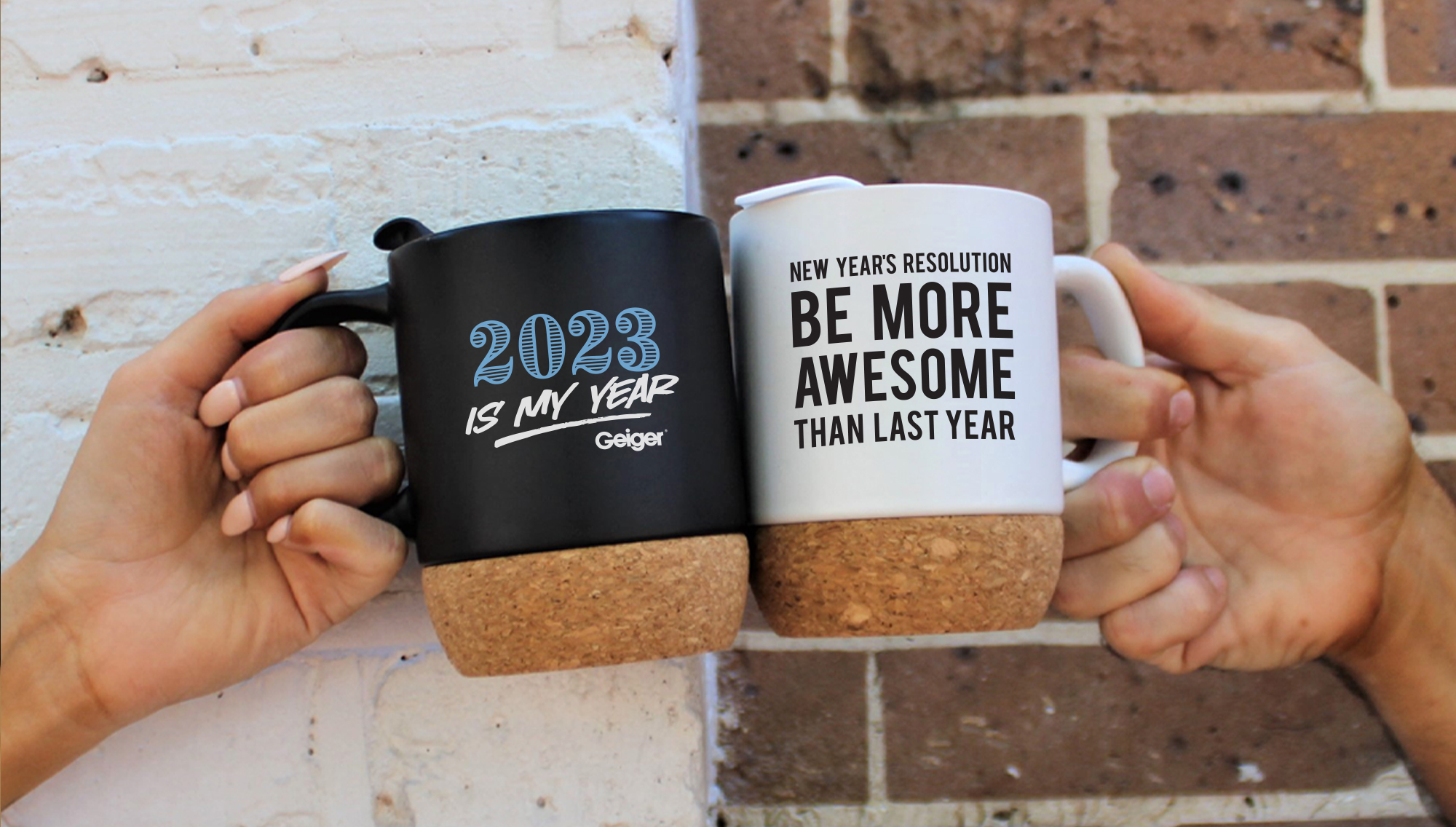 Coffee mugs with 2021 new years sayings