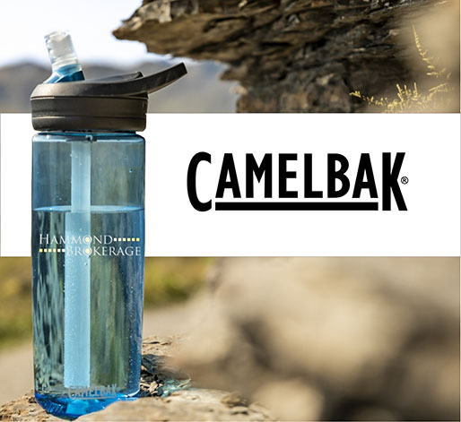 logoed camelbak water bottle
