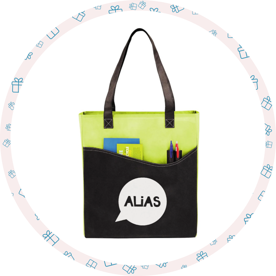 1. Help Conference Attendees Organize their Conference Swag with a Personalized Tote Bag