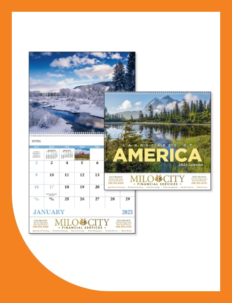 20. 2023 Landscapes of America Spiral Calendar