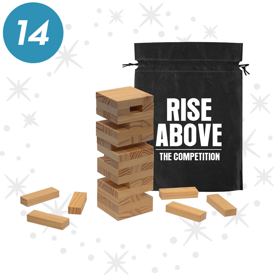 Block Tower Game with Customized Carrying Bag